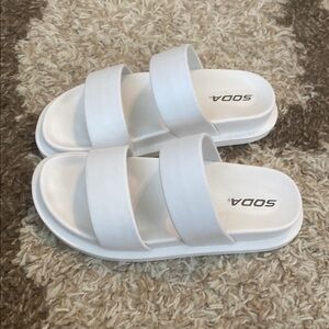 White Soda Sandals